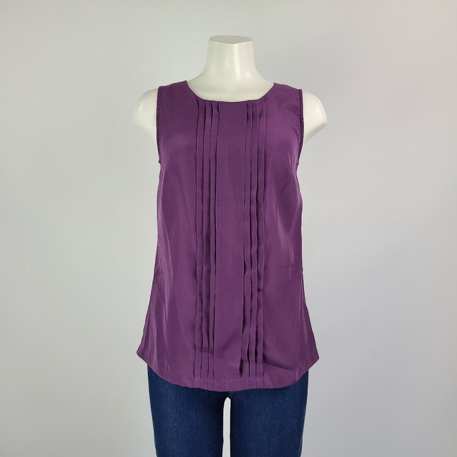 Merona Purple Sleeveless Top Size S