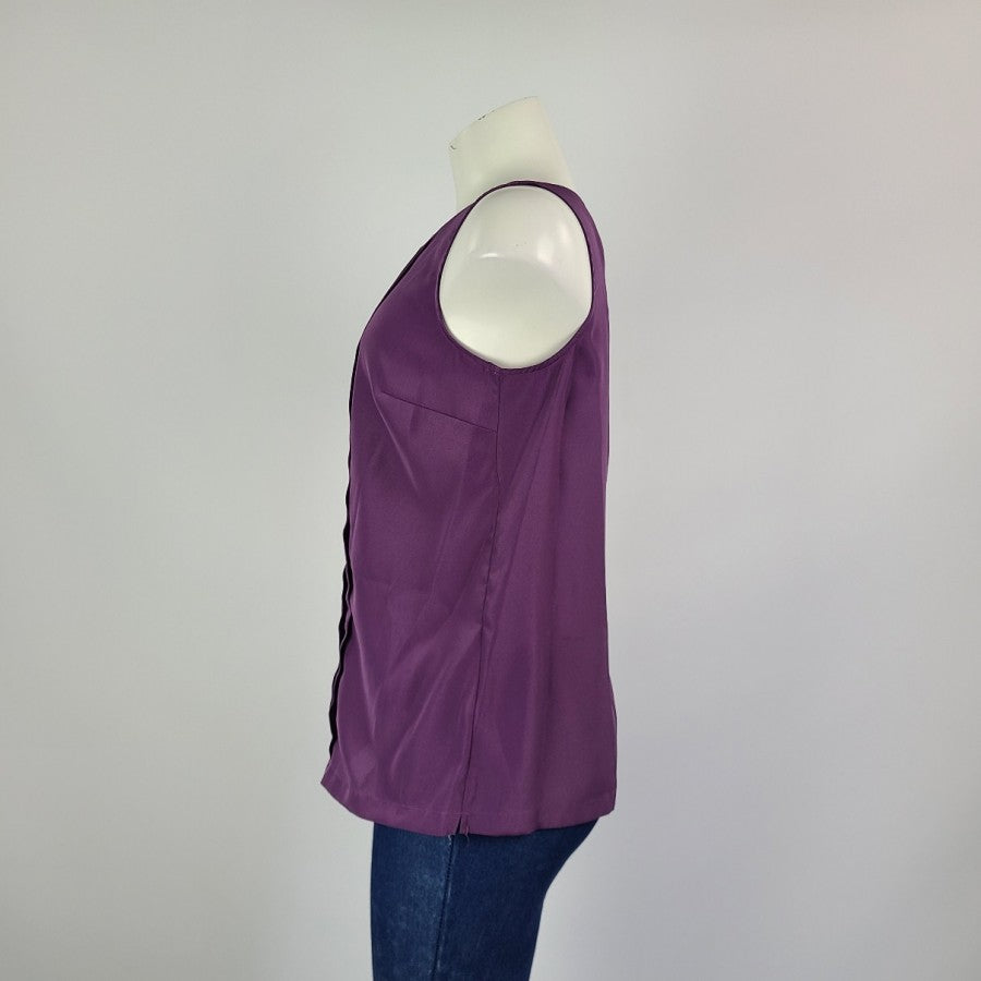 Merona Purple Sleeveless Top Size S
