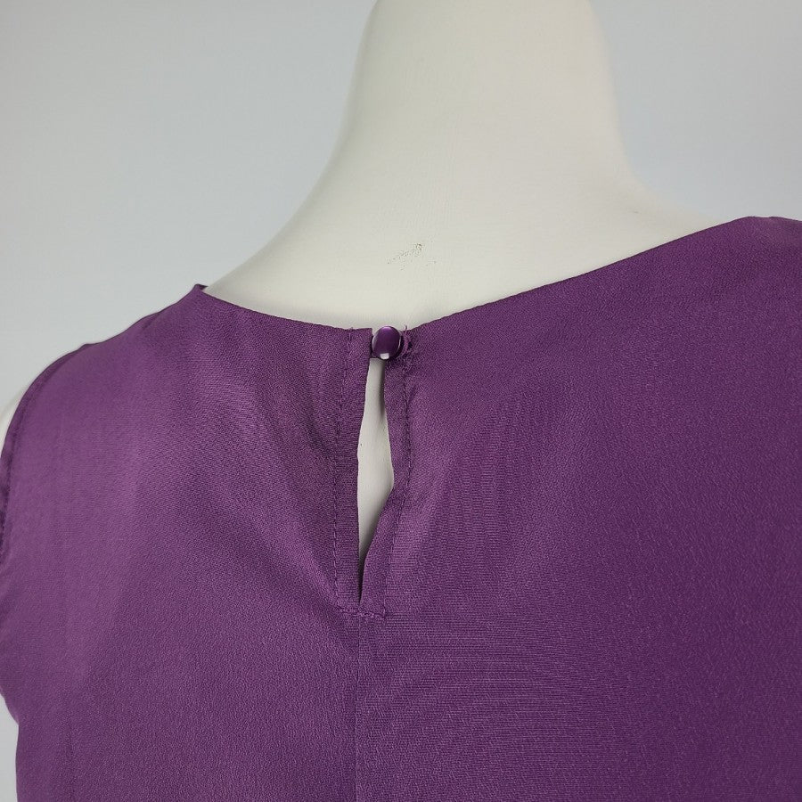 Merona Purple Sleeveless Top Size S