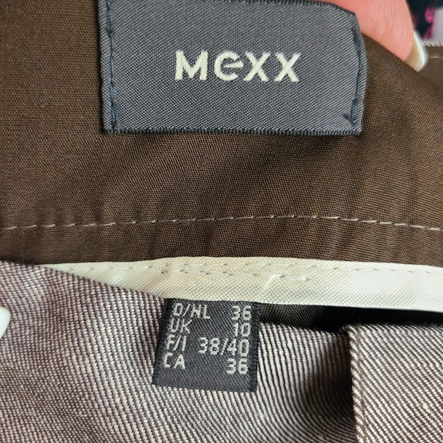 Mexx Brown Tweed Skirt Size 6