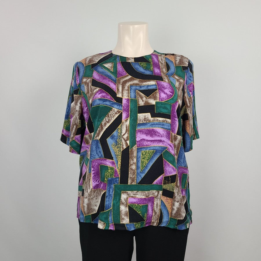 Vintage Image Graphic Print Top Size 24W