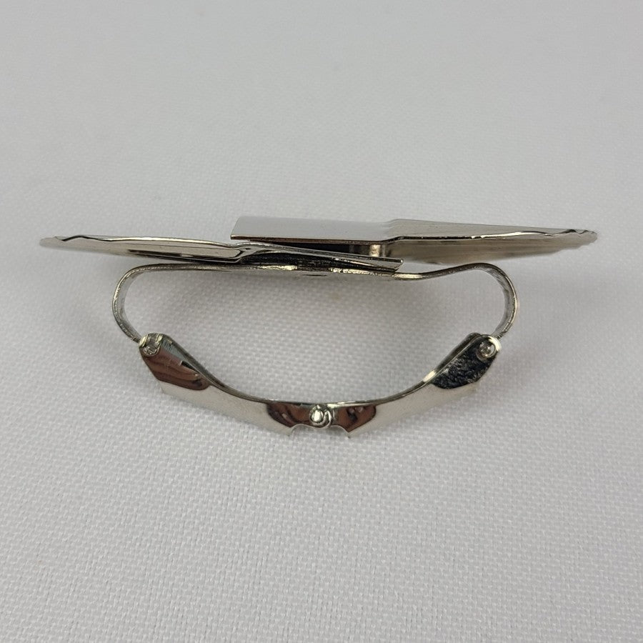 Vintage Silver Tone Scarf Clip