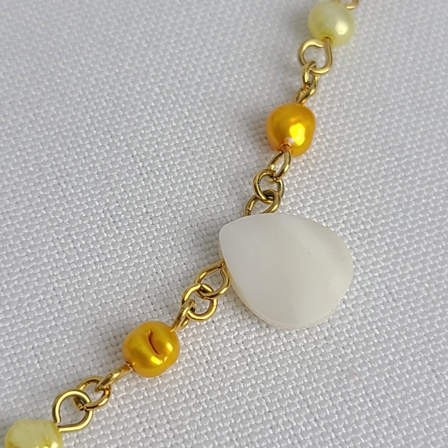 Fifth Avenue Collection Gold Tone Seashell Pendant Necklace & Earrings