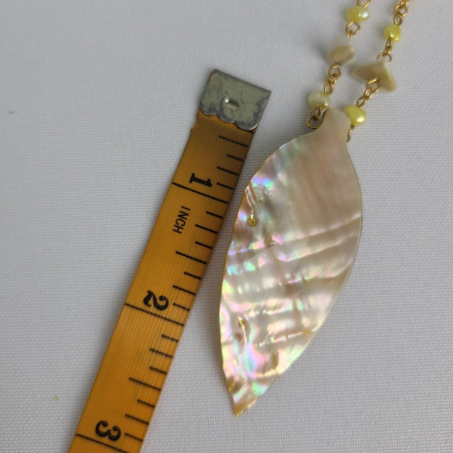 Fifth Avenue Collection Gold Tone Seashell Pendant Necklace & Earrings