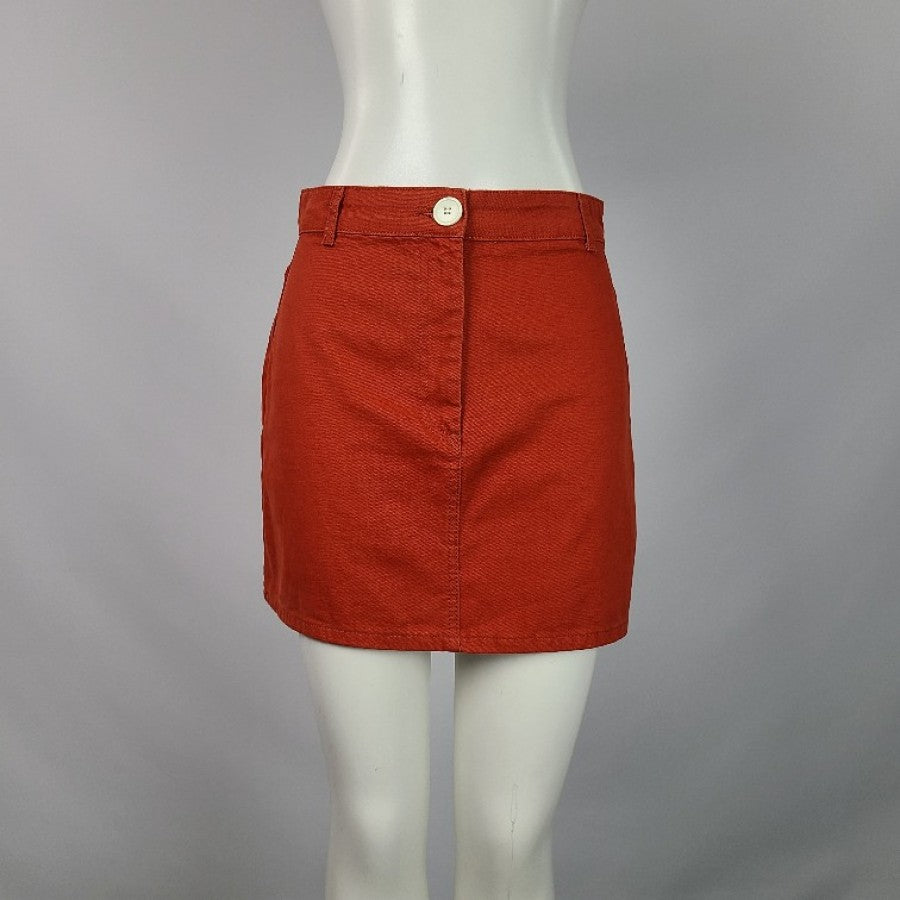 BDG Urban Outfitters Orange Denim Skirt Size M
