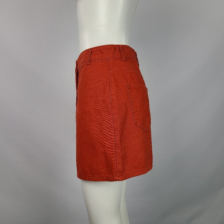 BDG Urban Outfitters Orange Denim Skirt Size M