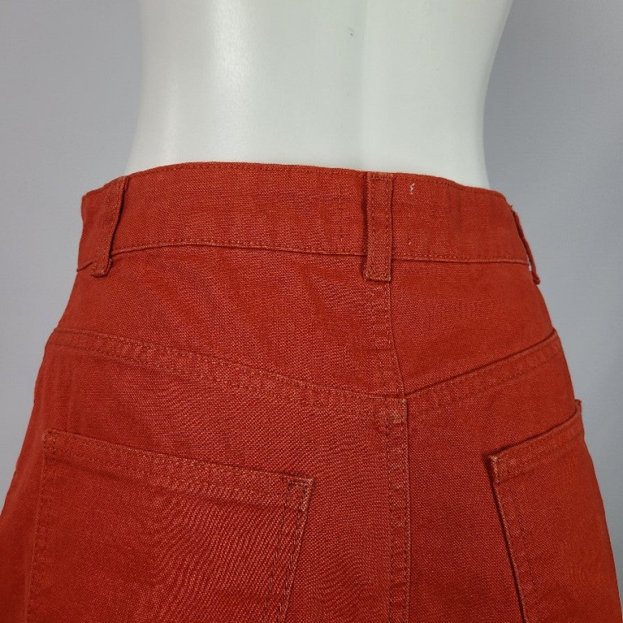 BDG Urban Outfitters Orange Denim Skirt Size M