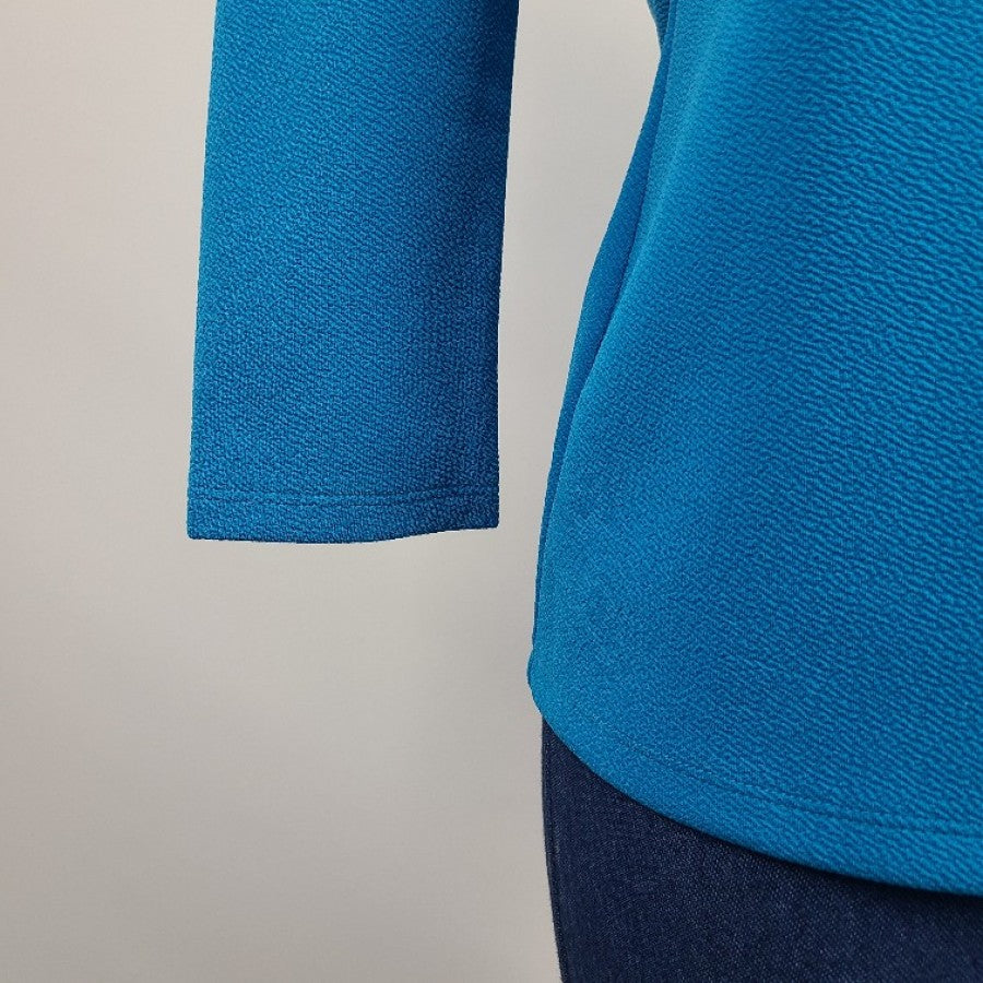 Calvin Klein Blue Cut Out Top Size S/M