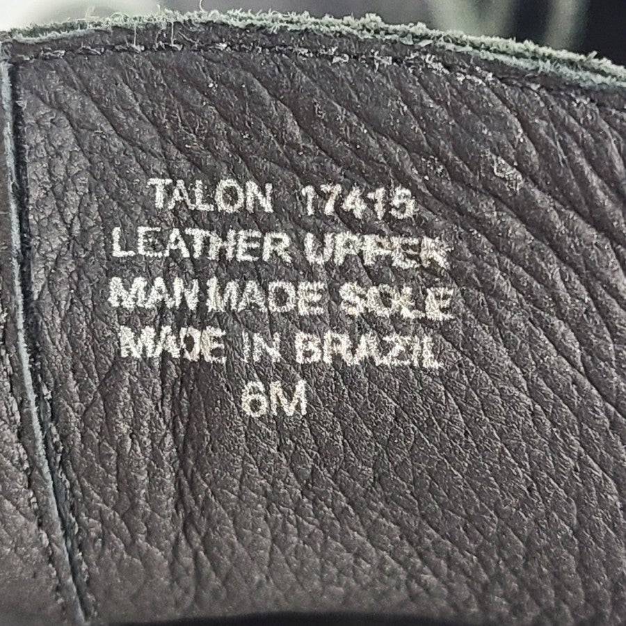 Matisse X Talon Women's Open Back Ankle Wrap Bootie Leather Black Size 6 US