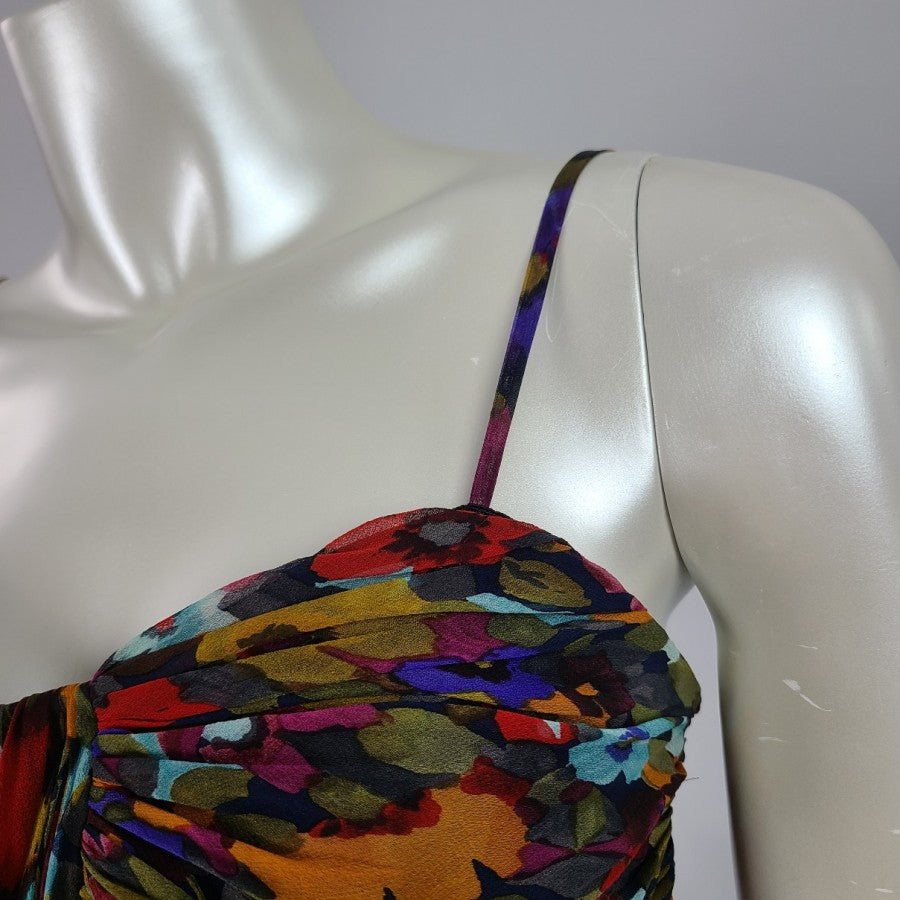 Jill Stuart Silk Flower Mini Dress Size 2
