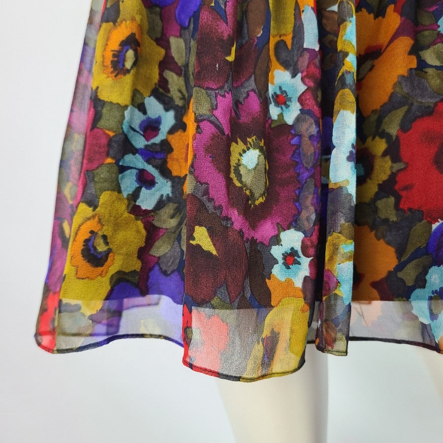 Jill Stuart Silk Flower Mini Dress Size 2