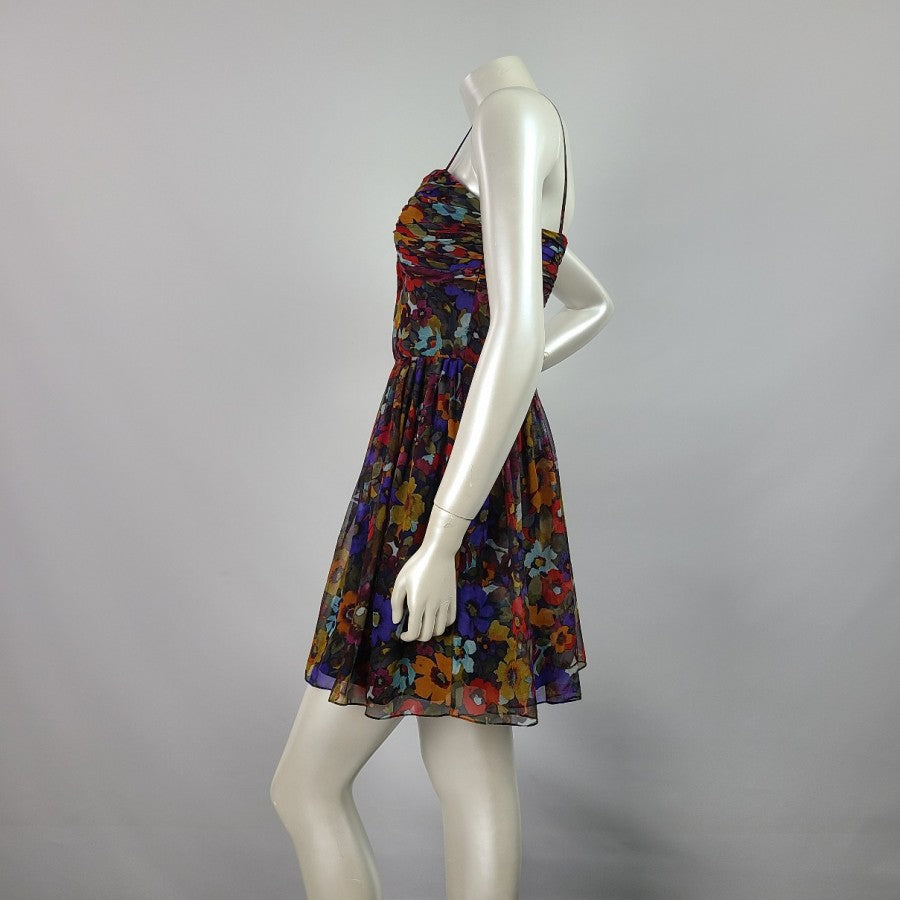 Jill Stuart Silk Flower Mini Dress Size 2