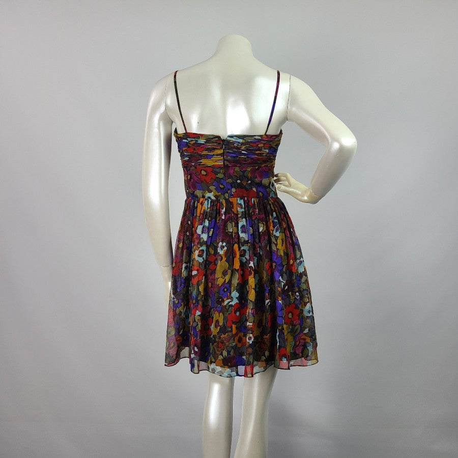 Jill Stuart Silk Flower Mini Dress Size 2