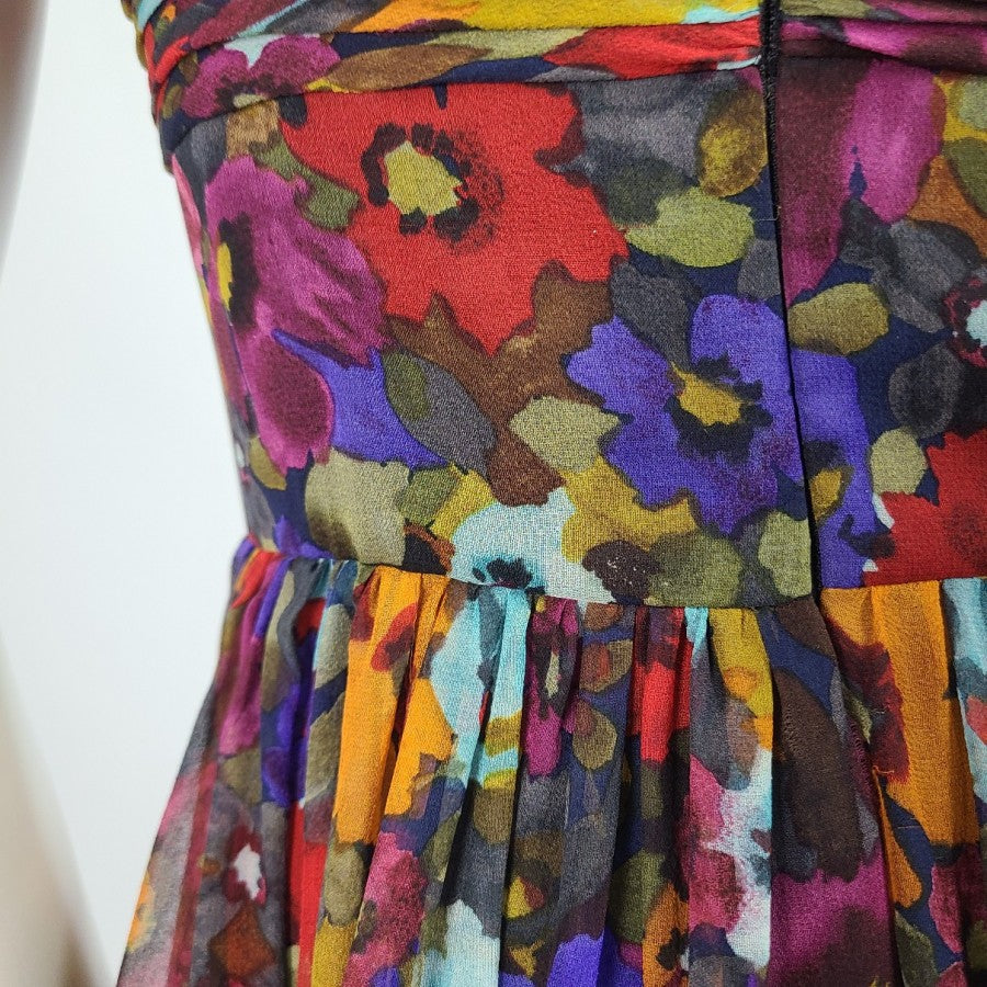 Jill Stuart Silk Flower Mini Dress Size 2