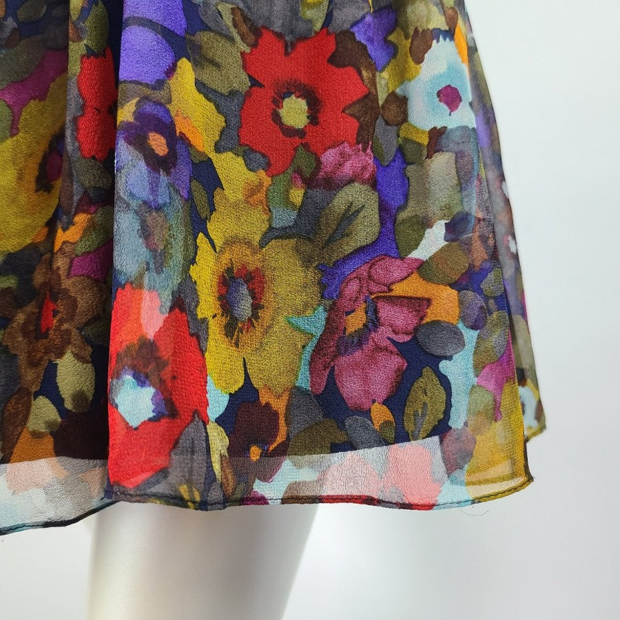 Jill Stuart Silk Flower Mini Dress Size 2