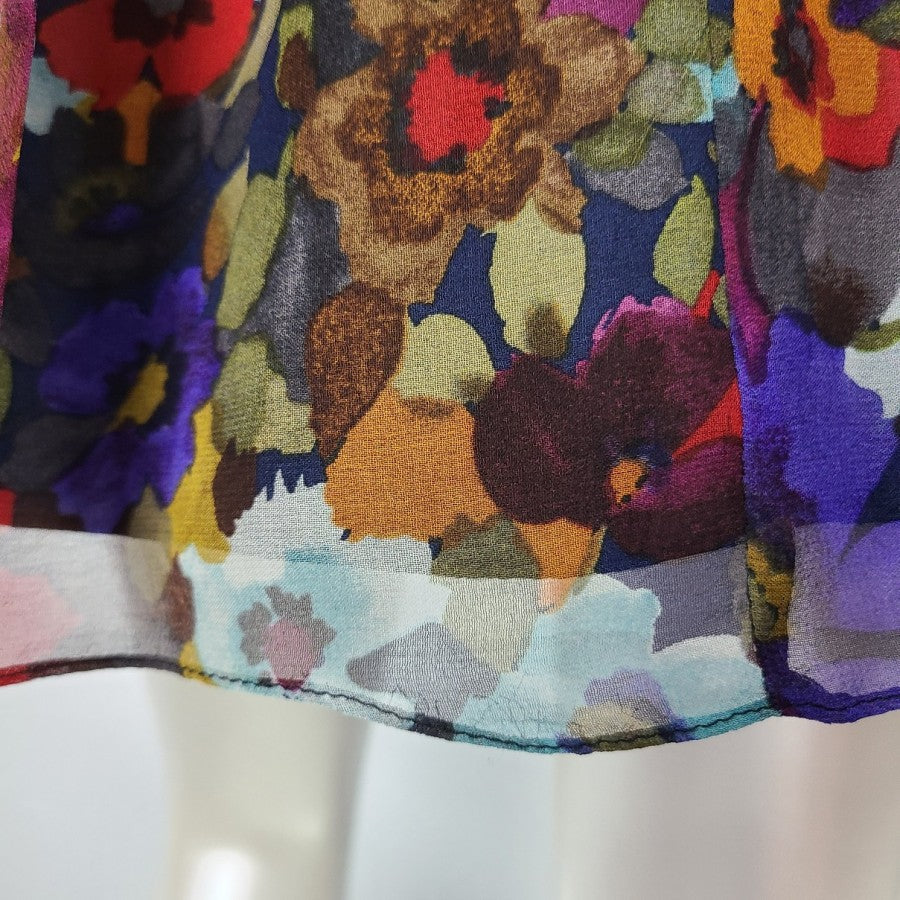 Jill Stuart Silk Flower Mini Dress Size 2