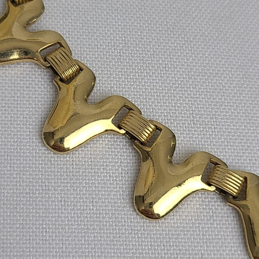 Vintage Collar Necklace Gold Tone