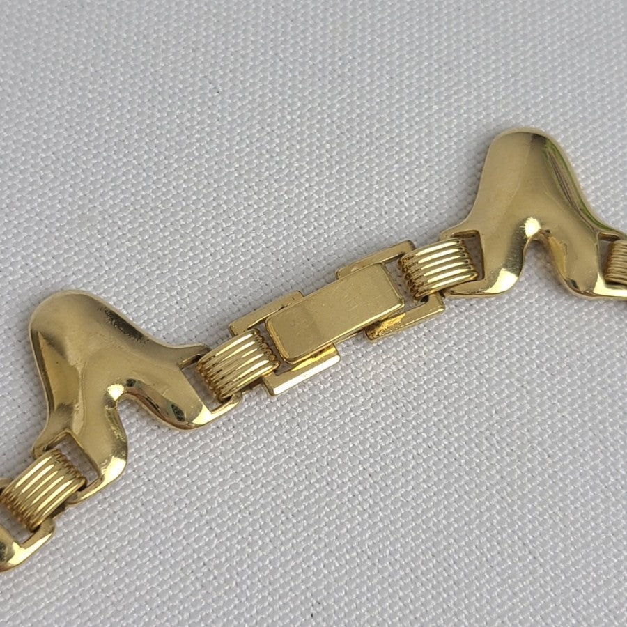 Vintage Collar Necklace Gold Tone