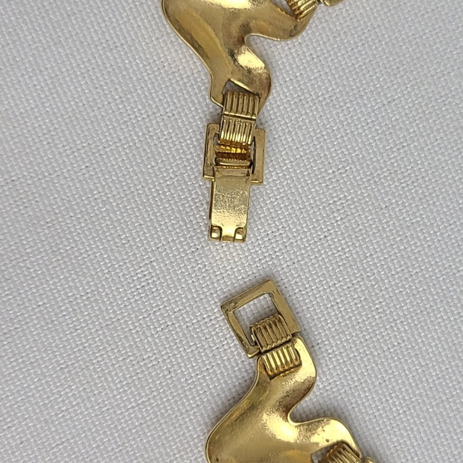 Vintage Collar Necklace Gold Tone