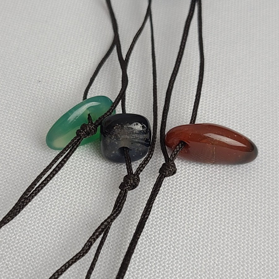 Polished Natural Stone Layered Necklace