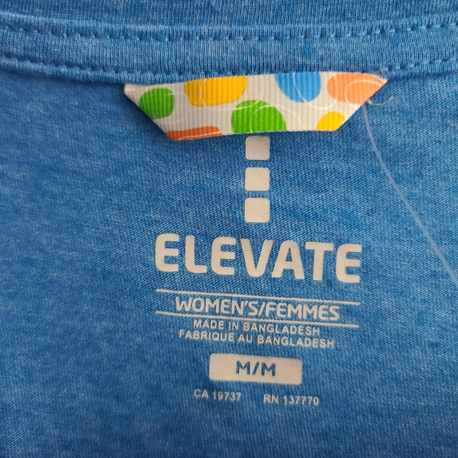 Elevate Blue Long Sleeve T-Shirt Size M Role Model Inspirational