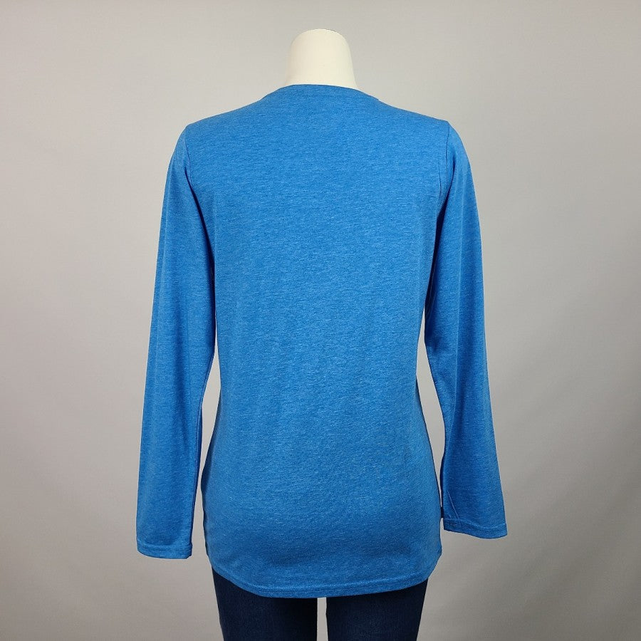 Elevate Blue Long Sleeve T-Shirt Size M Role Model Inspirational