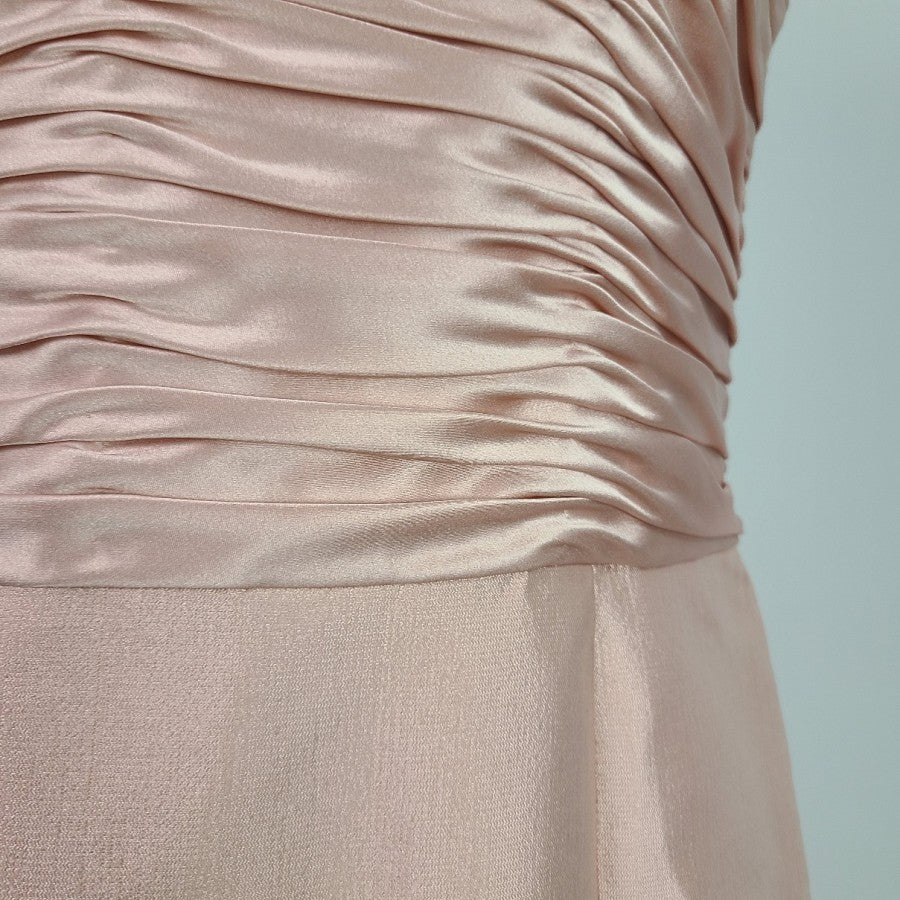 Adrianna Papell Occasions Pink Silk Dress & Blazer Size M