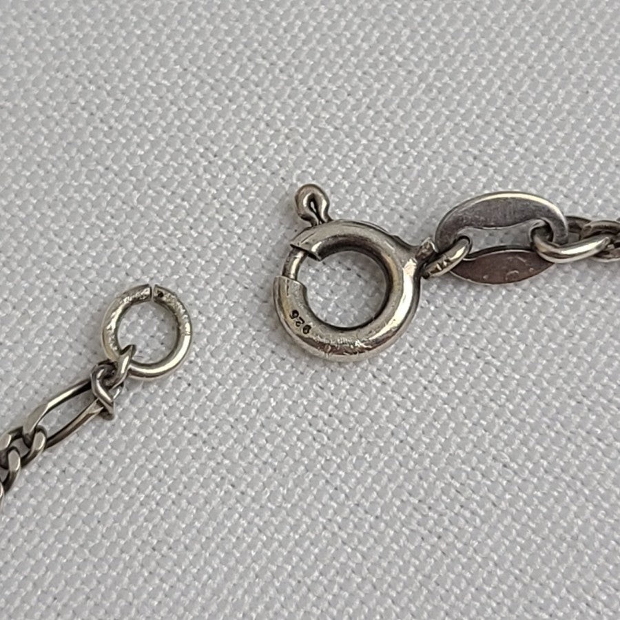 925 Sterling Silver Dolphin Chain Link Bracelet