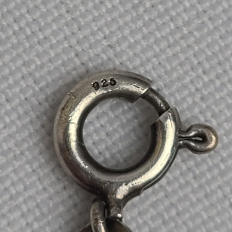 925 Sterling Silver Dolphin Chain Link Bracelet