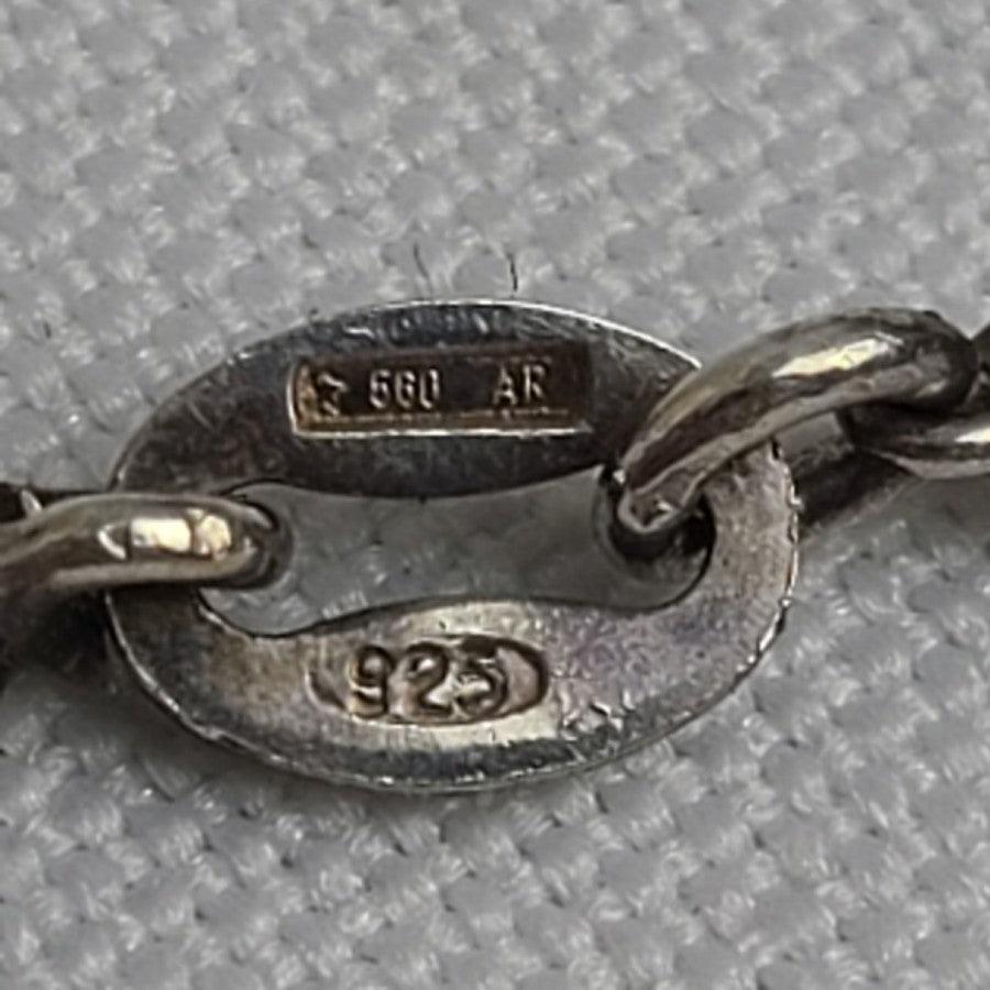 925 Sterling Silver Dolphin Chain Link Bracelet