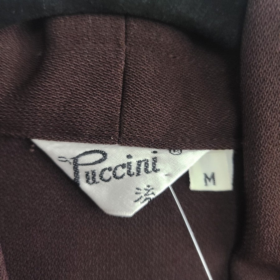 Vintage Puccini Brown Button Up Jacket Size M