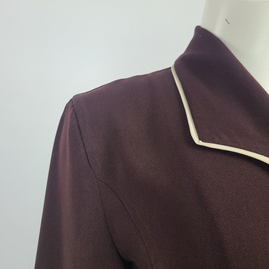 Vintage Puccini Brown Button Up Jacket Size M
