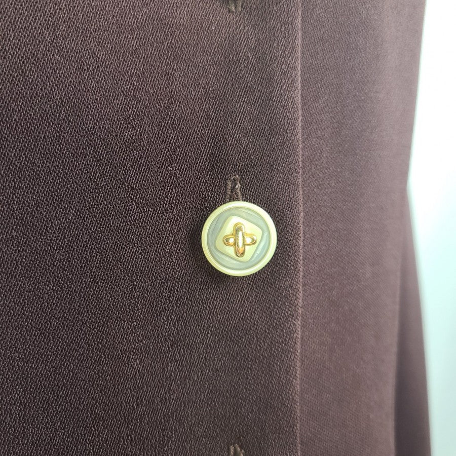 Vintage Puccini Brown Button Up Jacket Size M