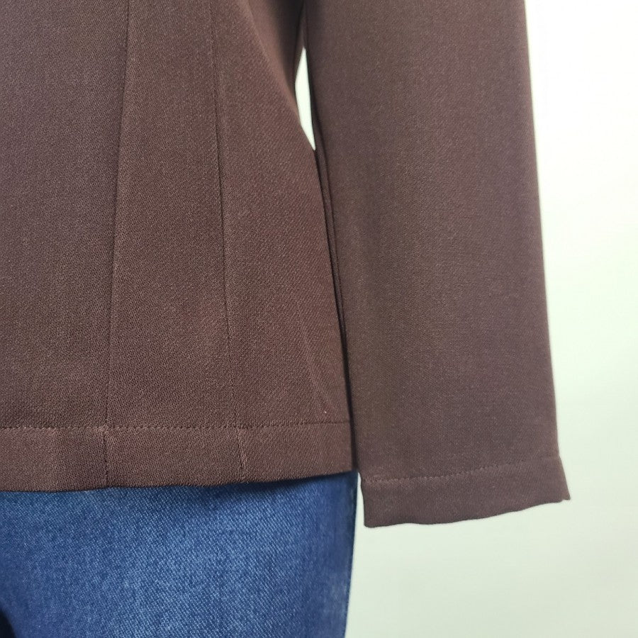 Vintage Puccini Brown Button Up Jacket Size M
