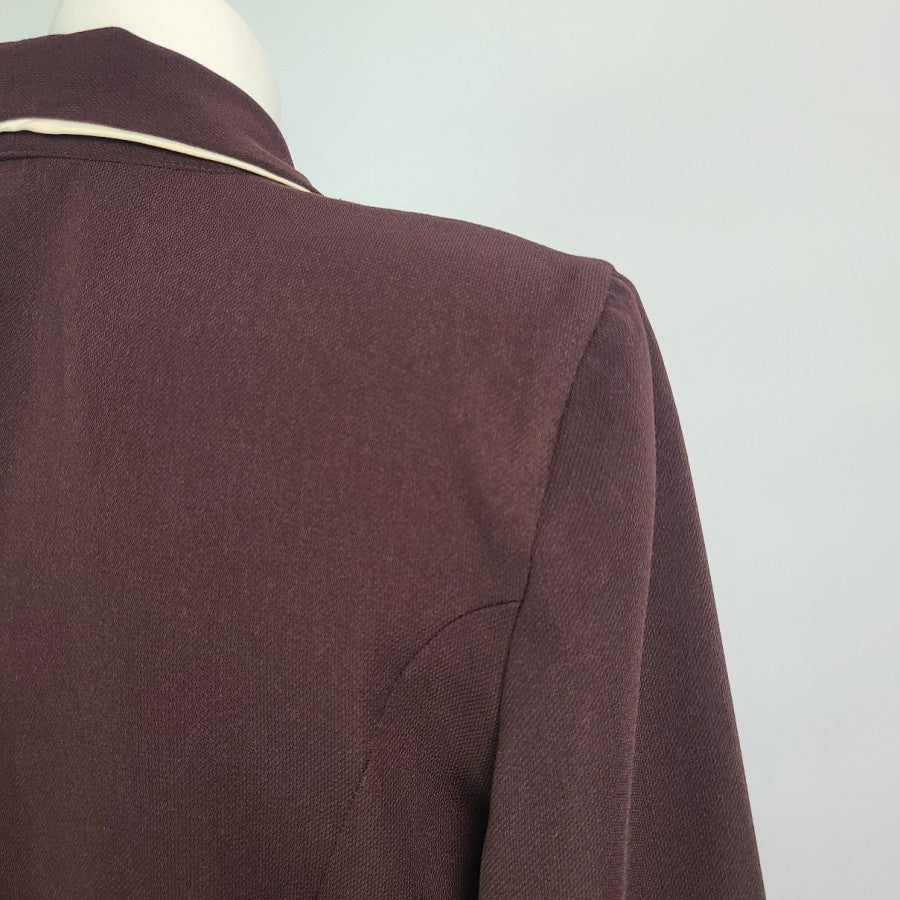 Vintage Puccini Brown Button Up Jacket Size M
