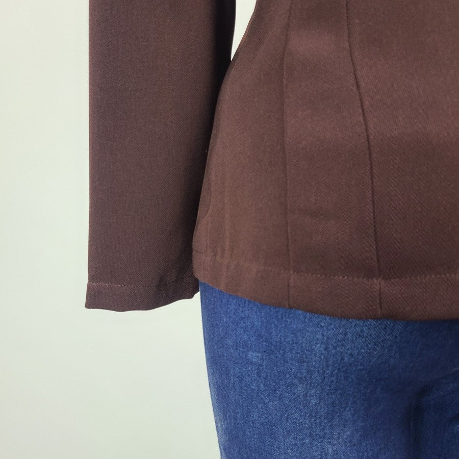 Vintage Puccini Brown Button Up Jacket Size M