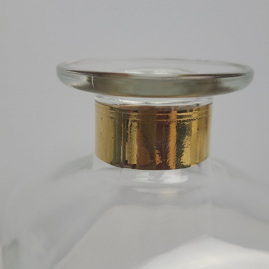 Vintage Italy Sailing Ship 22Kt Gold Gild Decanter & Glasses Set