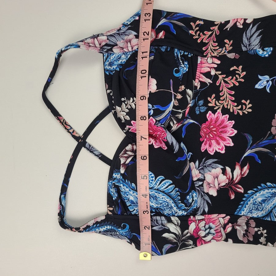 Sea Folly Floral Print Tankini Swim Suit Size 8