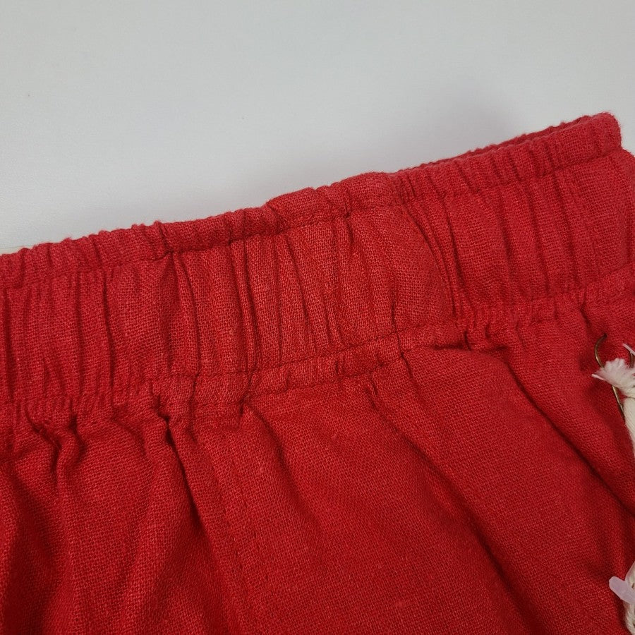 Jules & Leopold Red Linen Shorts Size 3X