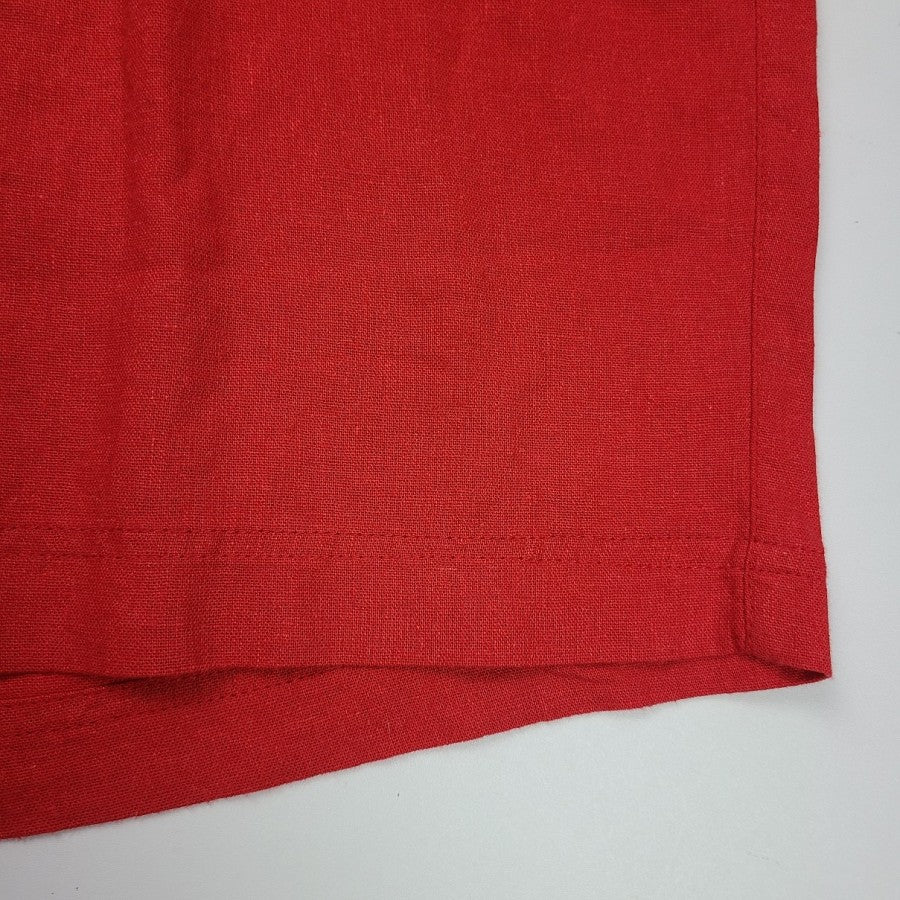 Jules & Leopold Red Linen Shorts Size 3X