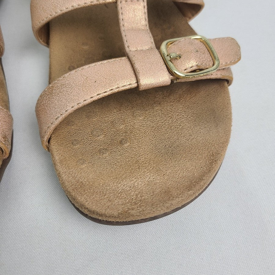 Vionic Metallic Pink Strappy Sandals Size 8