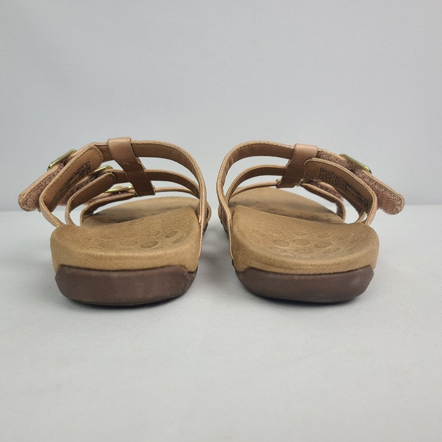 Vionic Metallic Pink Strappy Sandals Size 8