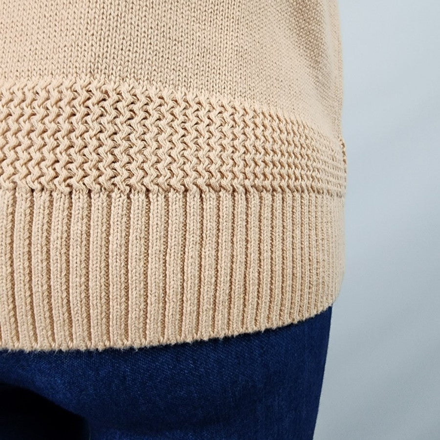 Joie Nude Cotton Knit Short Sleeve Sweater Size S