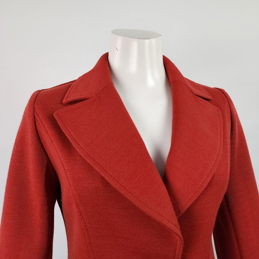 Vintage Tan Jay Orange Wool Blazer Jacket Size M