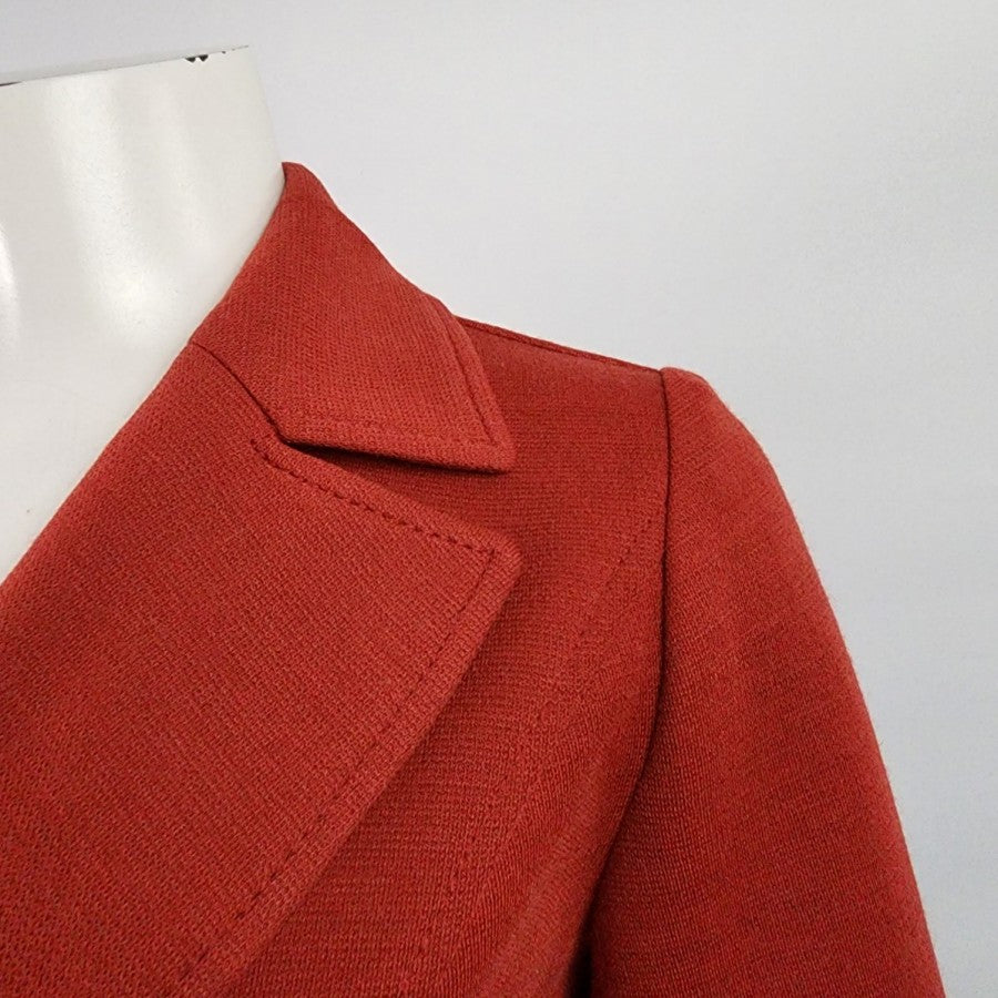 Vintage Tan Jay Orange Wool Blazer Jacket Size M