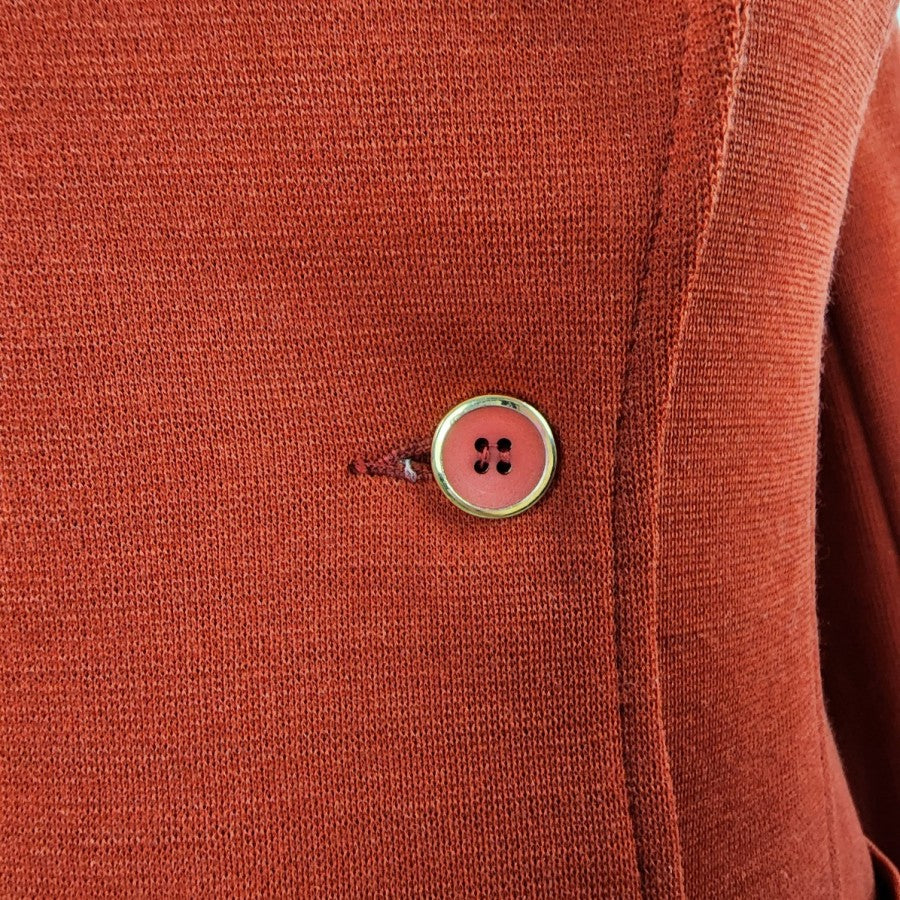 Vintage Tan Jay Orange Wool Blazer Jacket Size M