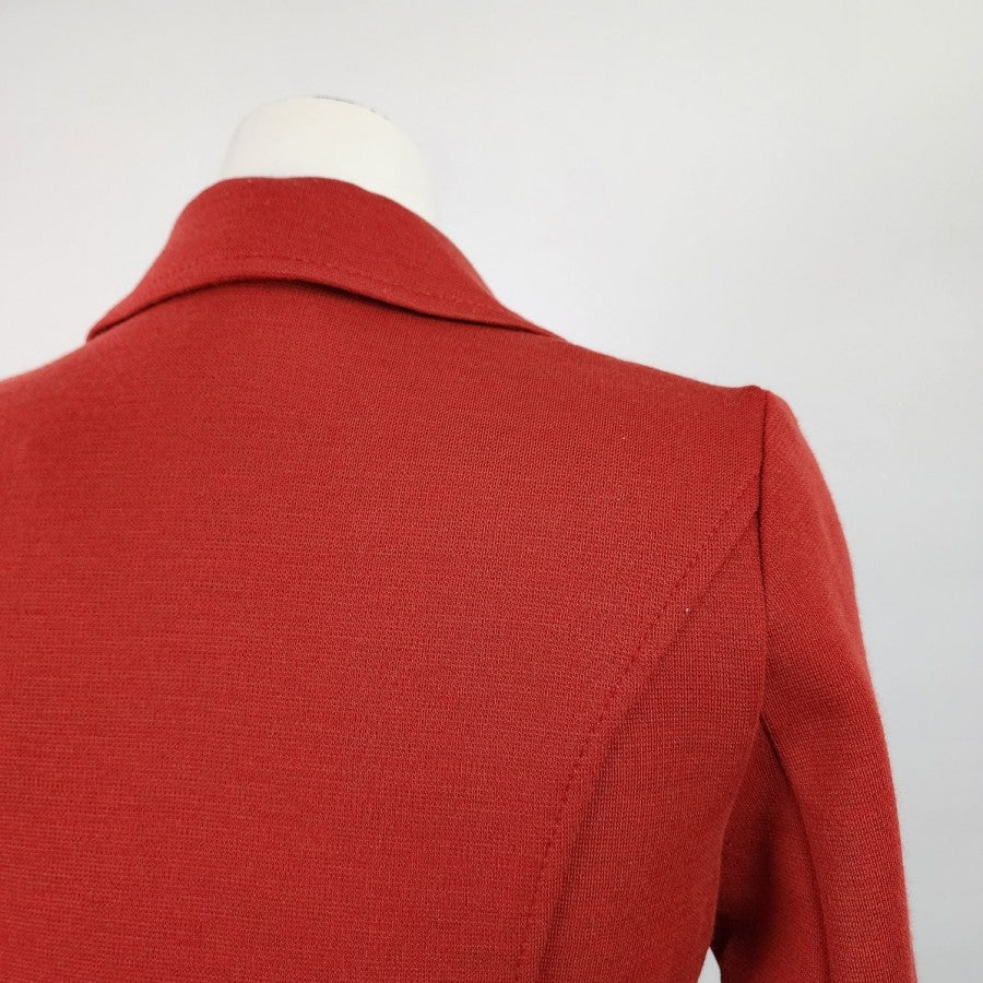 Vintage Tan Jay Orange Wool Blazer Jacket Size M