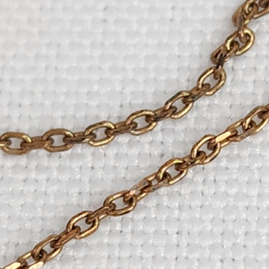 925 Sterling Bronze Tone Crystal Necklace