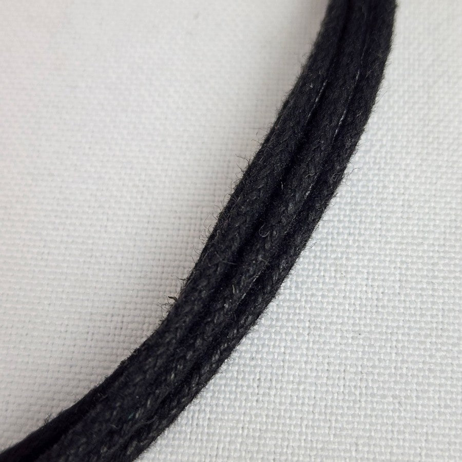Kiam Family Silver Pendant Black Cord Necklace