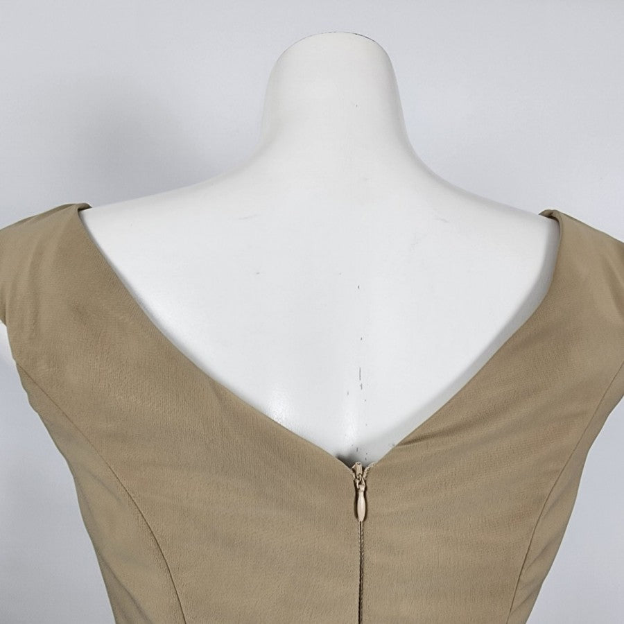 Enjoy In Wedding Dress Brown Sequined Chiffon Bridesmaids Event Dress Size S